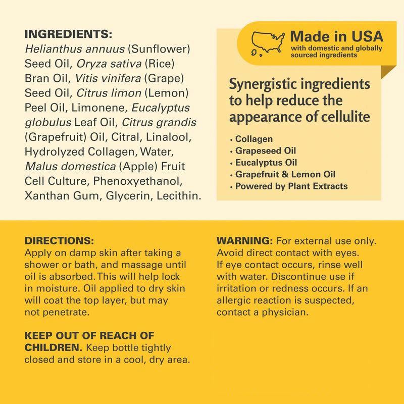 Cellulite Massage Oil 8oz-8AOE1