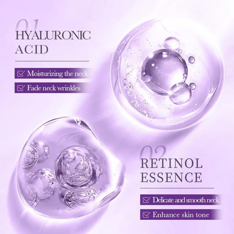 Roller Massage Neck Cream 🧴 Collagen & Hyaluronic Acid | Firms Neck, Reduces Wrinkles & Double Chin-8POP