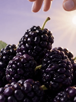 California Farm-Dried Black Mulberries – Naturally Sweet, Soft & Chewy, No Added Sugar-8HJ9