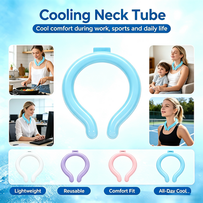 🌞2026 Summer Must-Have Gadget🌊PCM Neck Cooling Tube – Wearable Ice Ring for Hot Flashes, Sports & Summer Heat🏄‍♀️-8HJ9
