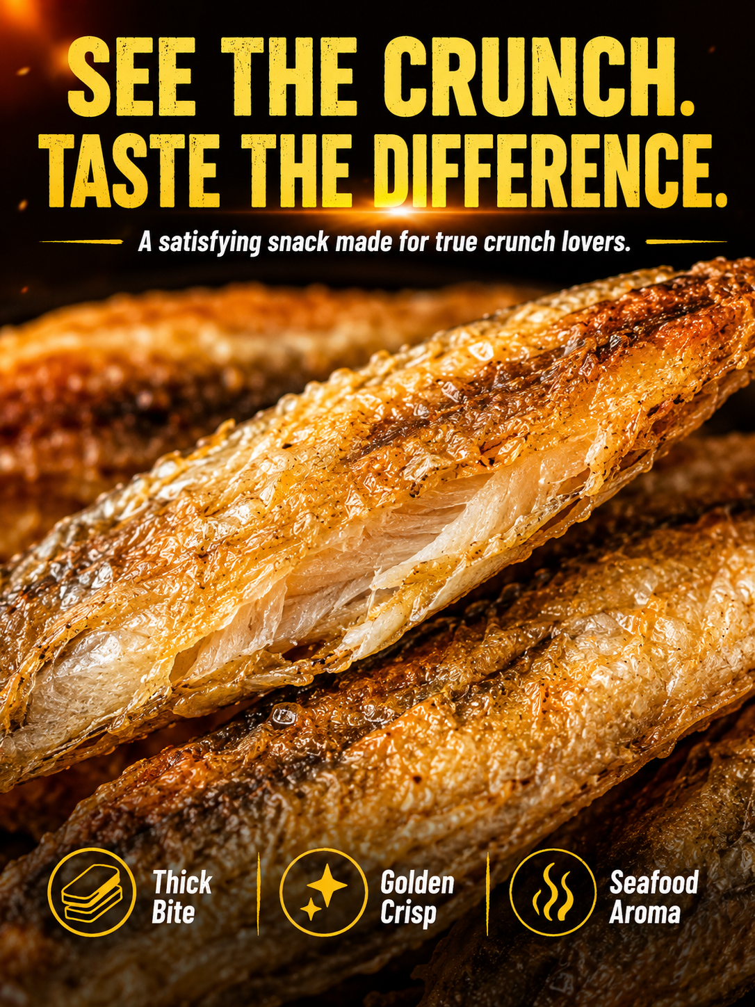 🐡 Premium Fish Crisps –🚢 Bold Seafood Flavor & an Irresistible Crunch-Sam