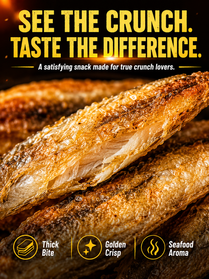 🐡 Premium Fish Crisps –🚢 Bold Seafood Flavor & an Irresistible Crunch-Sam