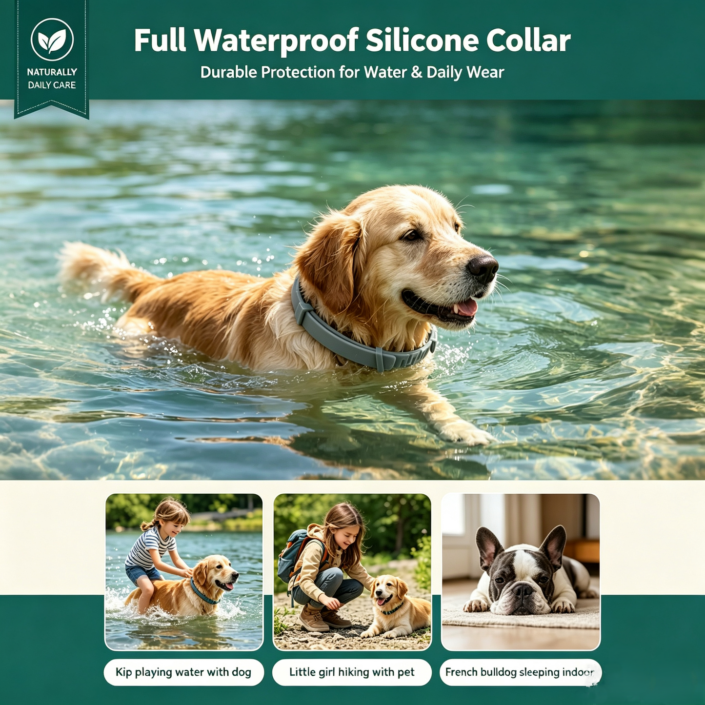 🔥 50% OFF Today 🐾Premium Natural Flea & Tick Protection Collar for Dogs & Cats – 60 Days Waterproof Botanical Defense-8YF7