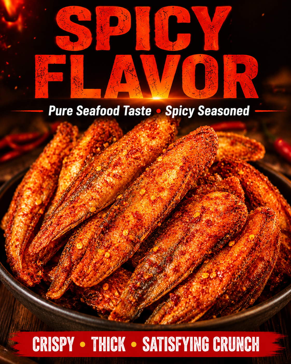 🐡 Premium Fish Crisps –🚢 Bold Seafood Flavor & an Irresistible Crunch-Sam