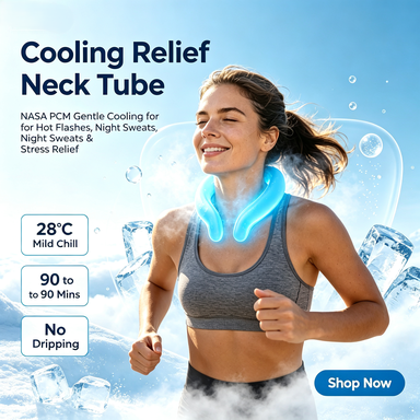 🌞2026 Summer Must-Have Gadget🌊PCM Neck Cooling Tube – Wearable Ice Ring for Hot Flashes, Sports & Summer Heat🏄‍♀️-8HJ9