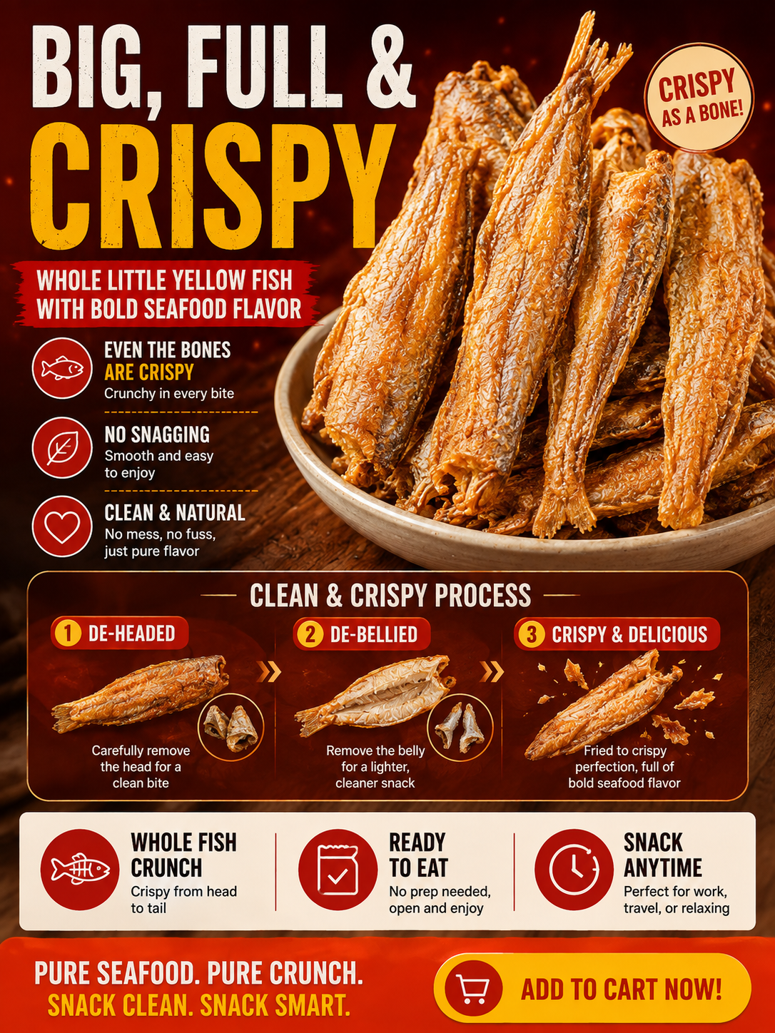 🐡 Premium Fish Crisps –🚢 Bold Seafood Flavor & an Irresistible Crunch-Sam