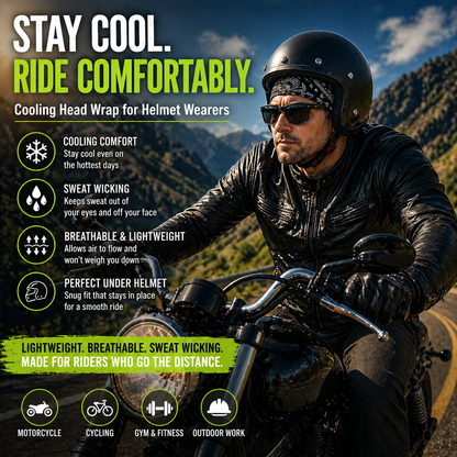 🧢🧢🧢Stop Sweat, Heat & Helmet Discomfort — Stay Cool All Day -8POP