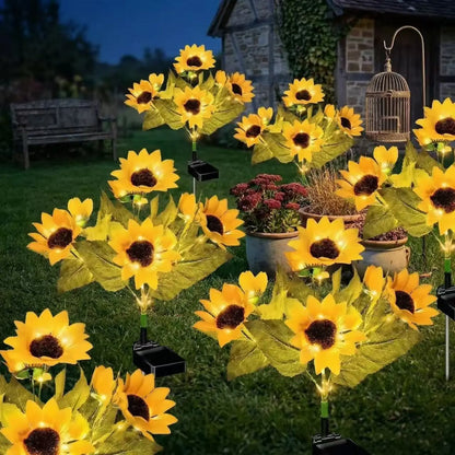 🌻 Dilyhbu Solar Sunflower Garden Lights – Waterproof Outdoor LED Decor with Automatic Dusk-to-Dawn Glow-8AOE1