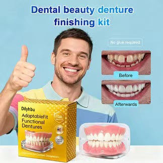 🔥Up to 70% off today only!🔥Dilyhbu Medical Full Denture with Strong Suctiond🦷Obtain American Dental Association (ADA) Certification-8POP