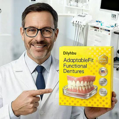 🔥Up to 70% off today only!🔥Dilyhbu Medical Full Denture with Strong Suctiond🦷Obtain American Dental Association (ADA) Certification-8POP