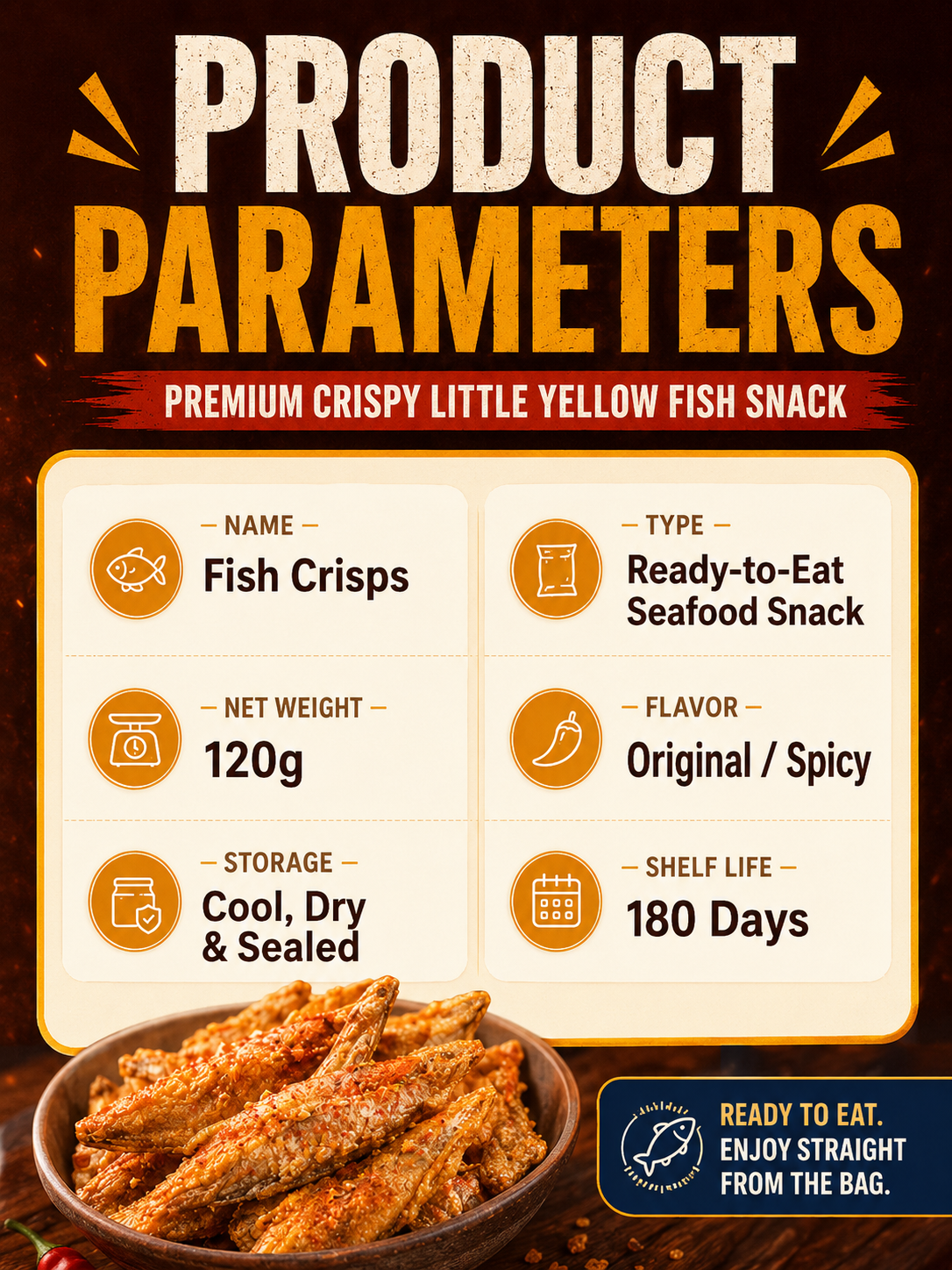 🐡 Premium Fish Crisps –🚢 Bold Seafood Flavor & an Irresistible Crunch-Sam
