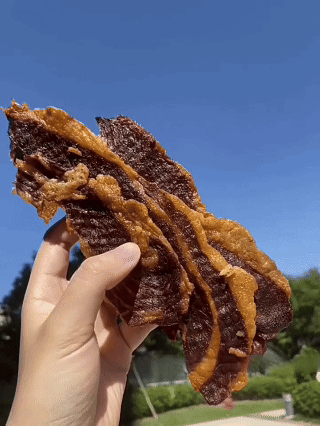 🥩 Grass-Fed Beef Brisket Chunks 🐮 Smoky Ready-to-Eat Protein Snack-Sam