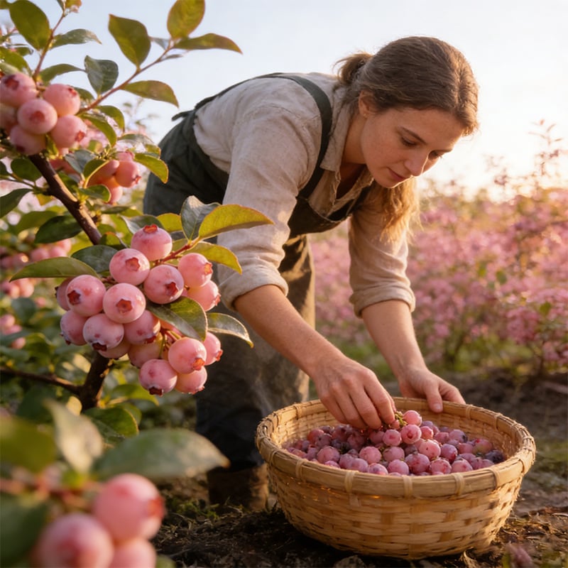 🔥50K+ SOLD!💟Premium Pink Blueberry Seeds -😋A Uniquely Delightful Taste-8POP