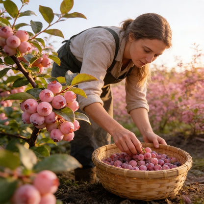 🔥50K+ SOLD!💟Premium Pink Blueberry Seeds -😋A Uniquely Delightful Taste-8POP