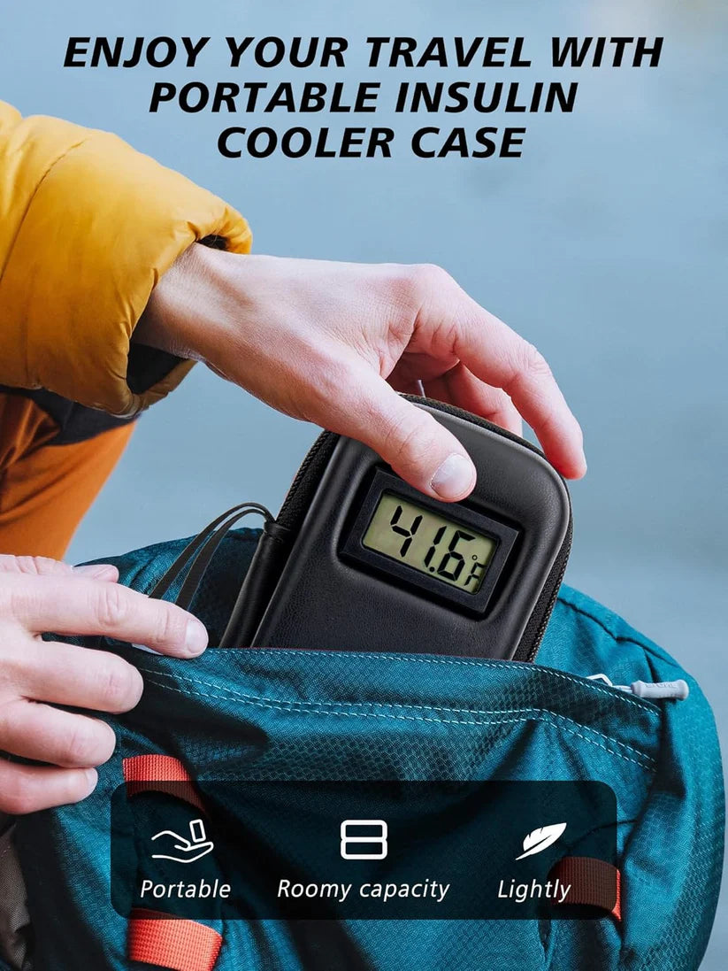 🔥Last Day of Promotion - 49% OFF🔥Insulin Cooler Travel Case with Temperature Display-8AOE1