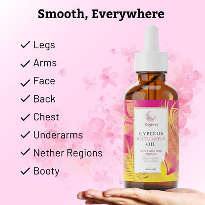 Cyperus Rotundus Oil for Natural Hair Reduction - 60ml/2oz-8AOE1