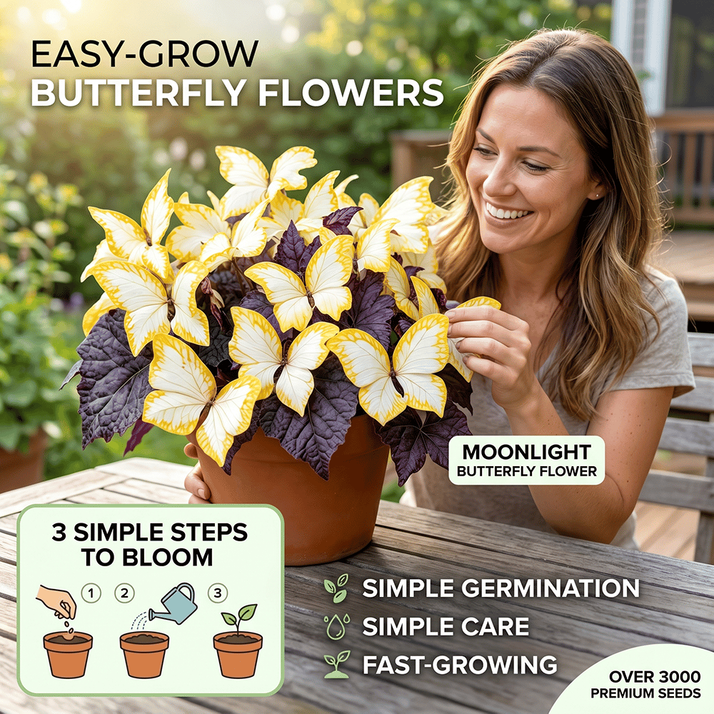 🦋 Moonlight Butterfly Flower Seeds – Stunning Rare Blooms That Transform Any Garden-8POP