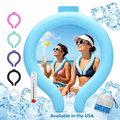 🌞2026 Summer Must-Have Gadget🌊PCM Neck Cooling Tube – Wearable Ice Ring for Hot Flashes, Sports & Summer Heat🏄‍♀️-8HJ9