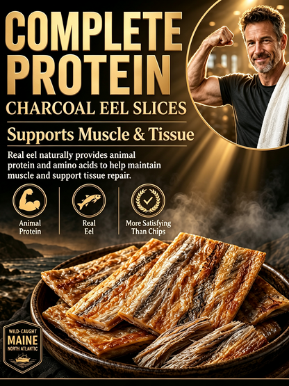 🏆Premium Wild-Caught Charcoal-Grilled Eel Slices🏅|Thick-Cut High-Protein Seafood Snack🐟-8HJ9