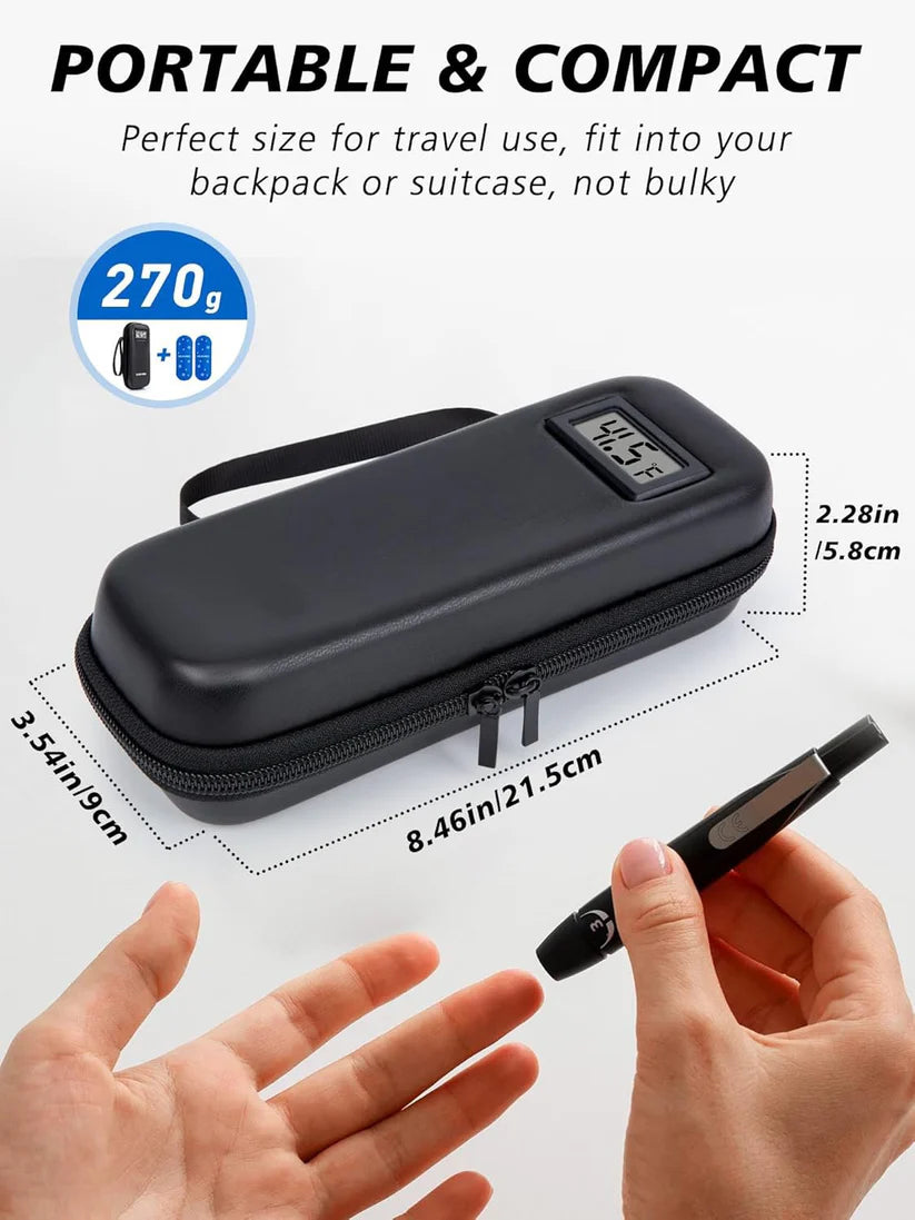 🔥Last Day of Promotion - 49% OFF🔥Insulin Cooler Travel Case with Temperature Display-8AOE1