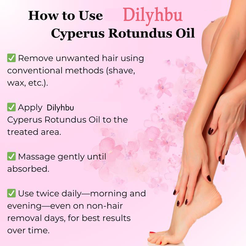 Cyperus Rotundus Oil for Natural Hair Reduction - 60ml/2oz-8AOE1