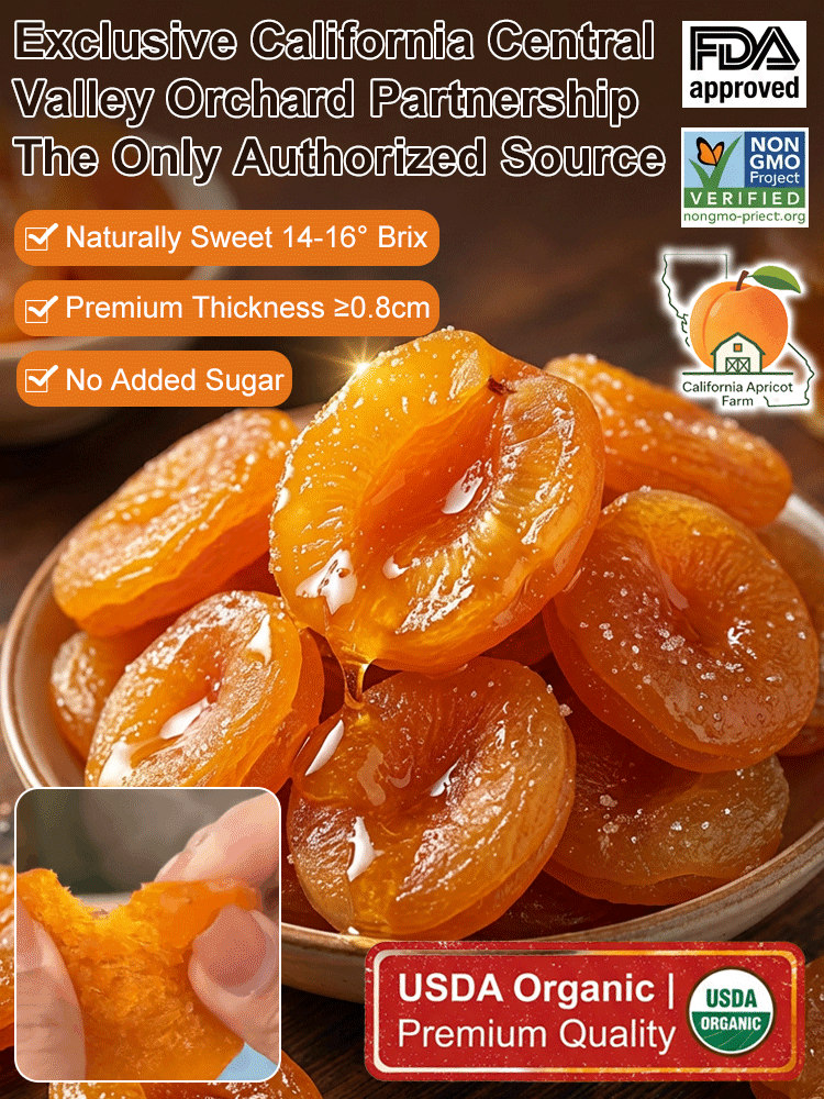 ☀️California Orchard-Dried Apricots – 🍑Soft, Juicy & Naturally Sweet-Sam