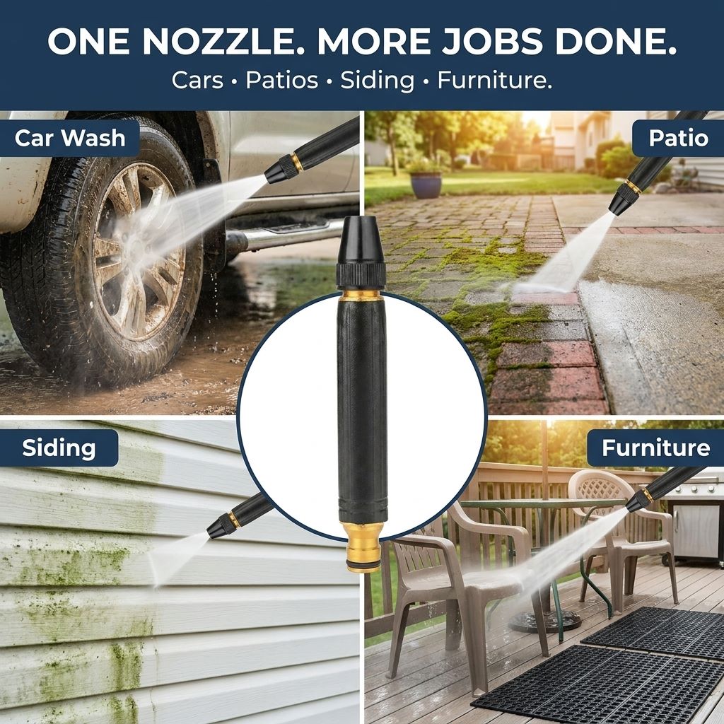 Weak Hose? Turn It Into a Power Cleaning Tool-8POP