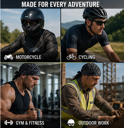 🧢🧢🧢Stop Sweat, Heat & Helmet Discomfort — Stay Cool All Day -8POP