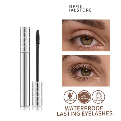 24H Waterproof Volumizing Mascara – Long-Lasting Thick & Defined Lashes, Smudge-Proof & Sweat-Proof Lash Lift Effect-8POP