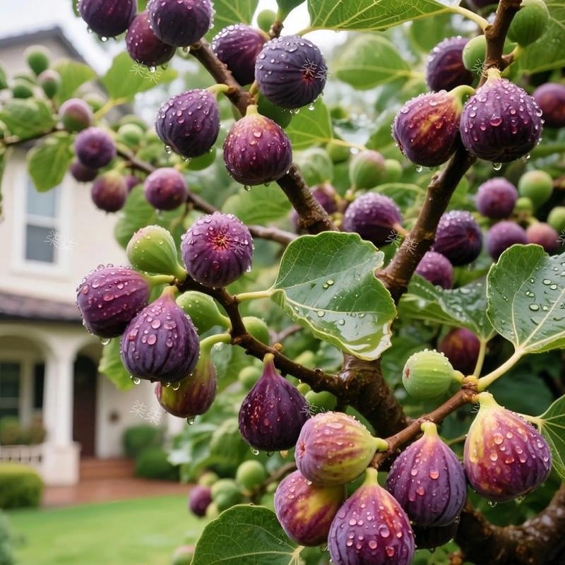 🏆Over 65,000 SOLD!🌿Mission Fig Tree Live Plant Seeds – Easy to grow on your porch and balcony at home-8POP