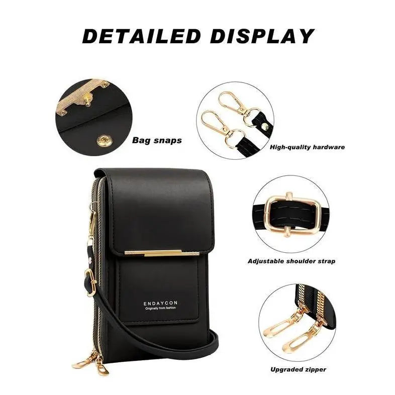 👜 📱 Women's Touch Screen Messenger Bag – Smart Phone Charging, Anti-Theft & Water-Resistant ✨-8POP
