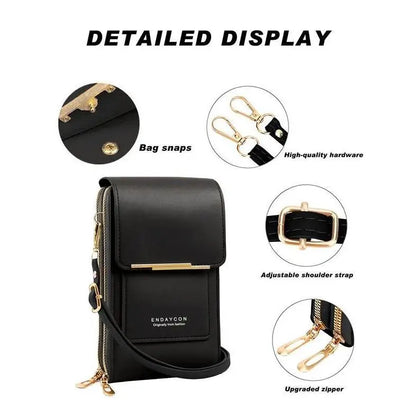 👜 📱 Women's Touch Screen Messenger Bag – Smart Phone Charging, Anti-Theft & Water-Resistant ✨-8POP