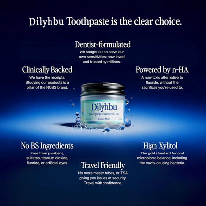 🪥 Dilyhbu Toothpaste Tablets — No Mess, No Plastic, Travel-Ready Clean Smile--8AOE1