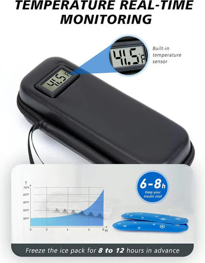 🔥Last Day of Promotion - 49% OFF🔥Insulin Cooler Travel Case with Temperature Display-8AOE1
