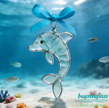 🔥Hand-Wrapped Sea Glass Collection💎Timeless Coastal Art-8POP