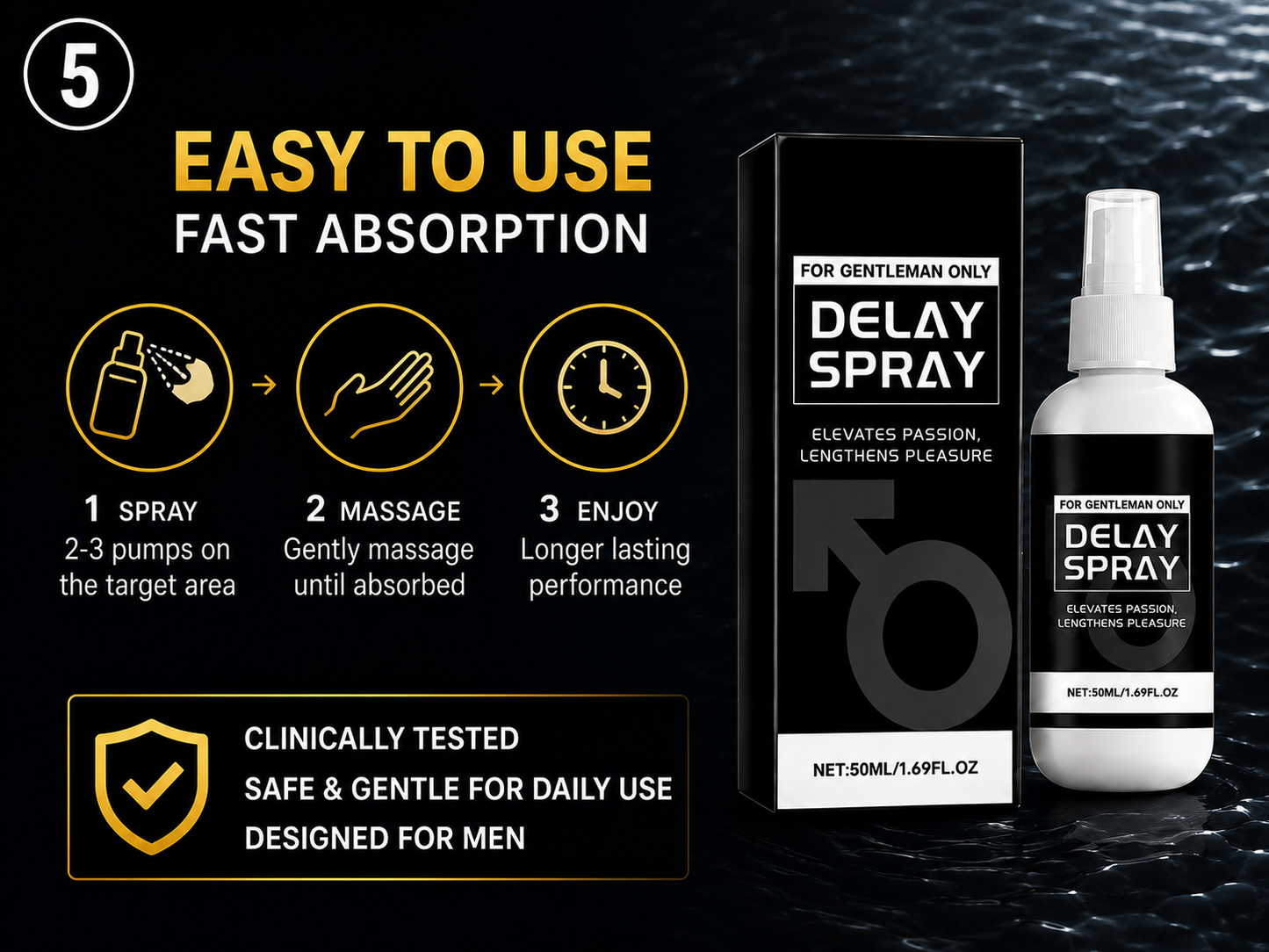 🏆Performance Delay Spray for Men💪Delay, Thickness & Length Support🥇-8JX3
