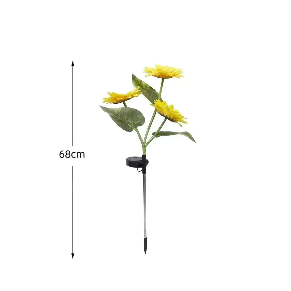 🌻 Dilyhbu Solar Sunflower Garden Lights – Waterproof Outdoor LED Decor with Automatic Dusk-to-Dawn Glow-8AOE1