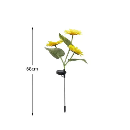 🌻 Dilyhbu Solar Sunflower Garden Lights – Waterproof Outdoor LED Decor with Automatic Dusk-to-Dawn Glow-8AOE1