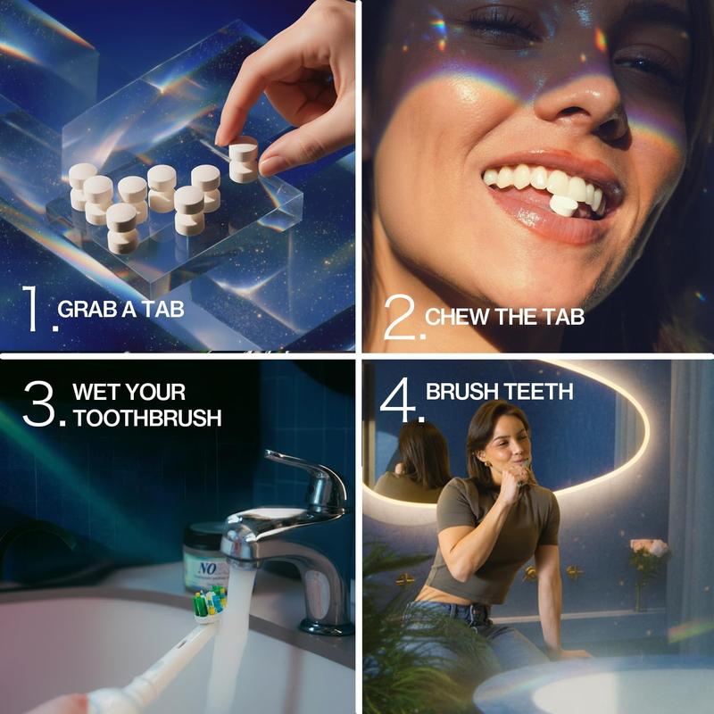 🪥 Dilyhbu Toothpaste Tablets — No Mess, No Plastic, Travel-Ready Clean Smile--8AOE1