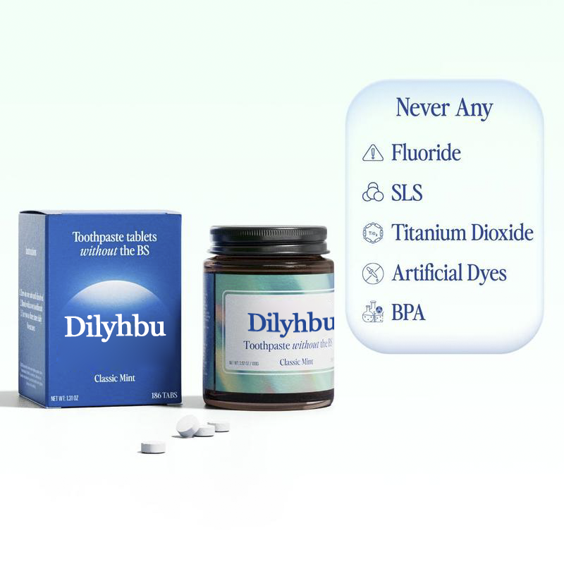 🪥 Dilyhbu Toothpaste Tablets — No Mess, No Plastic, Travel-Ready Clean Smile--8AOE1