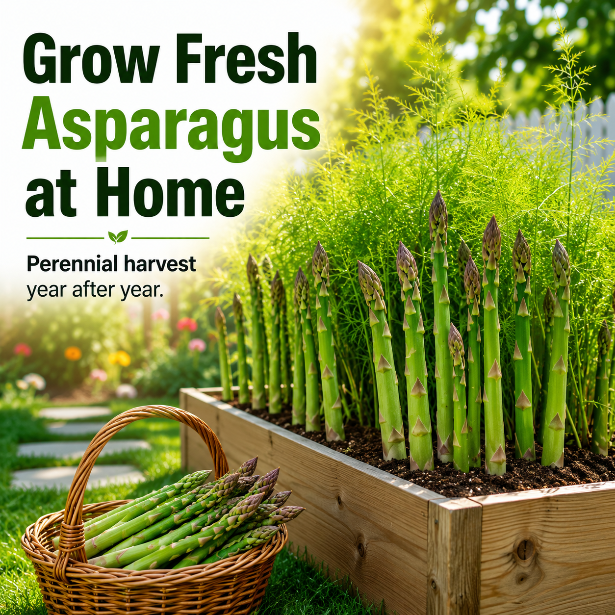 Grow Fresh Organic Asparagus at Home 🌱-8POP