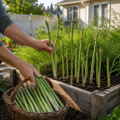 Grow Fresh Organic Asparagus at Home 🌱-8POP
