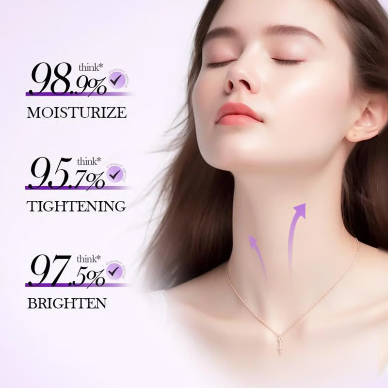 Roller Massage Neck Cream 🧴 Collagen & Hyaluronic Acid | Firms Neck, Reduces Wrinkles & Double Chin-8POP