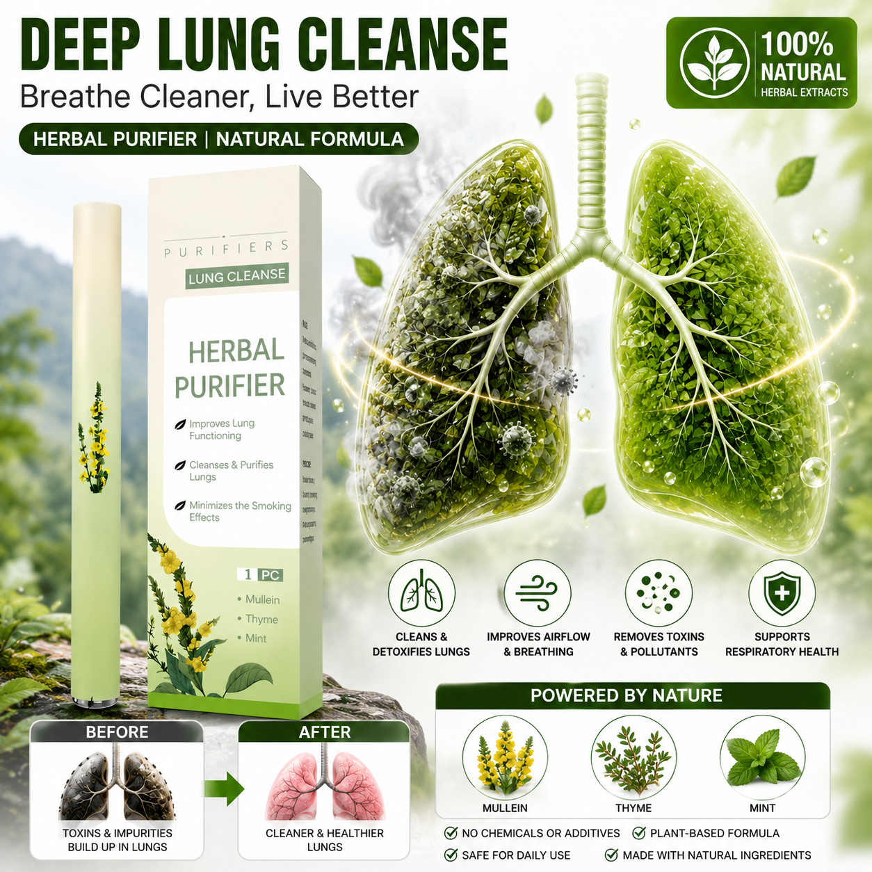 🍃 LIMITED TIME 50% OFF🍀 Refresh Your Breathing Naturally with the Herbal Aroma Stick-8JX3
