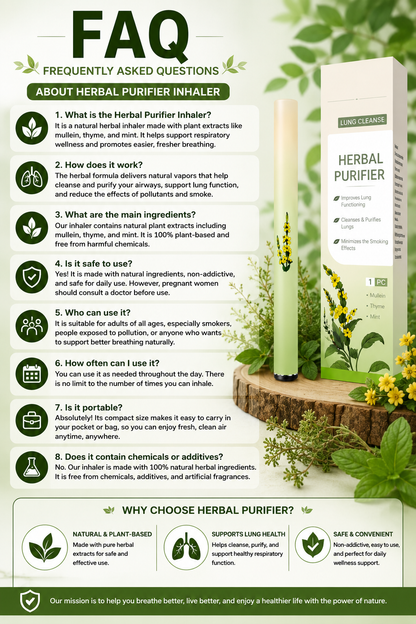 🍃 LIMITED TIME 50% OFF🍀 Refresh Your Breathing Naturally with the Herbal Aroma Stick-8JX3