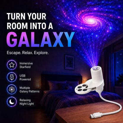 🌌✨ Plug & Play HD Star Projector 🥇 – Transform Any Room into a Magical Galaxy in Seconds-8CR5