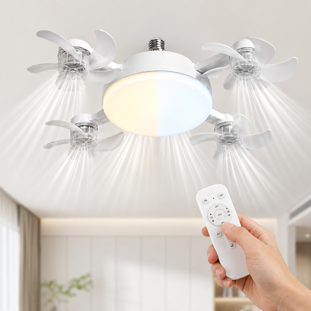 🔥 LIMITED TIME 50% OFF | Remote Control Ceiling Fan Light – Cool, Bright & Easy to Install-8CR5