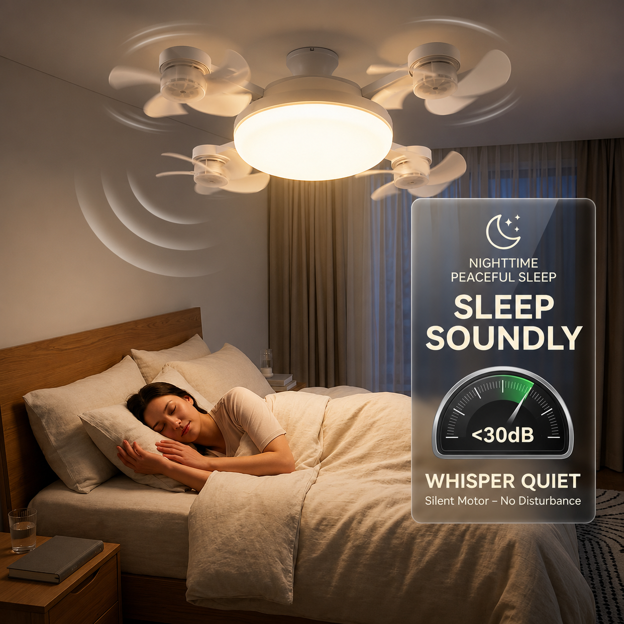 🔥 LIMITED TIME 50% OFF | Remote Control Ceiling Fan Light – Cool, Bright & Easy to Install-8CR5