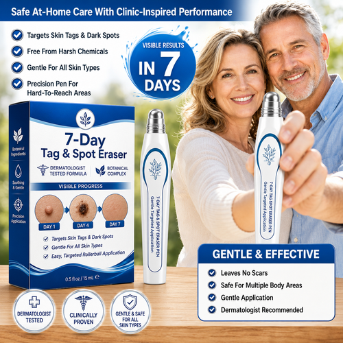🔥7-Day Skin Tag & Spot Care Eraser✨Painless &Scar-Free💙Treatment for Dark Spots & Skin Imperfections-8JX3
