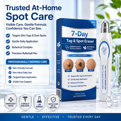 🔥7-Day Skin Tag & Spot Care Eraser✨Painless &Scar-Free💙Treatment for Dark Spots & Skin Imperfections-8JX3